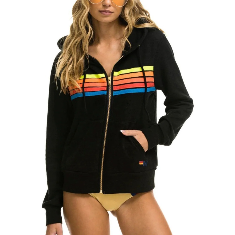 5 Stripe Zip Hoodie